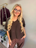 chocolate soft knit