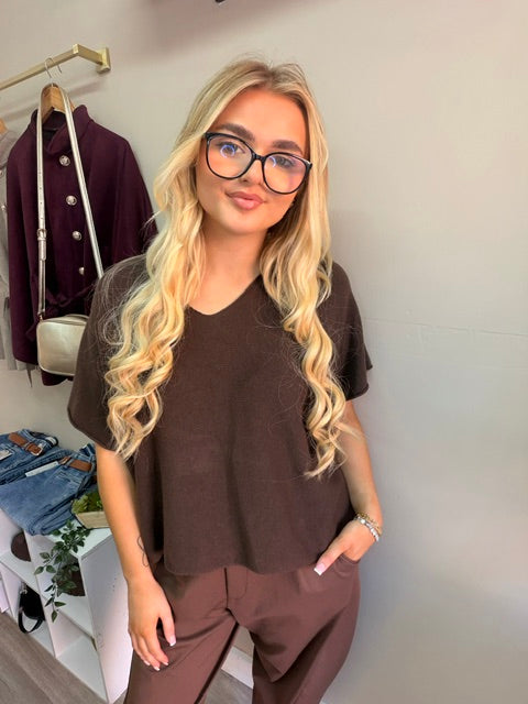 chocolate soft knit