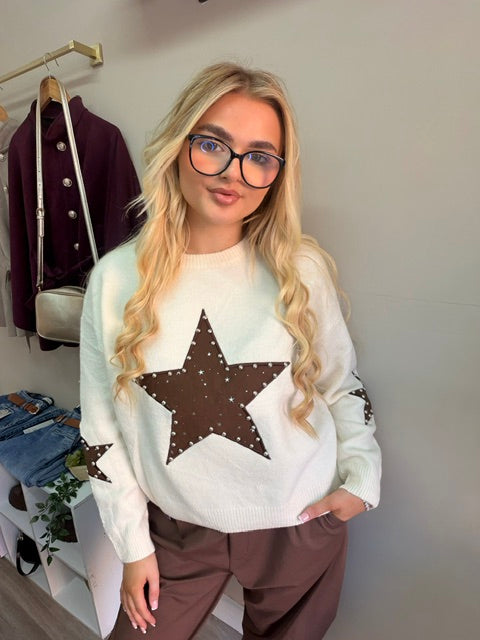 Studded Star jumper
